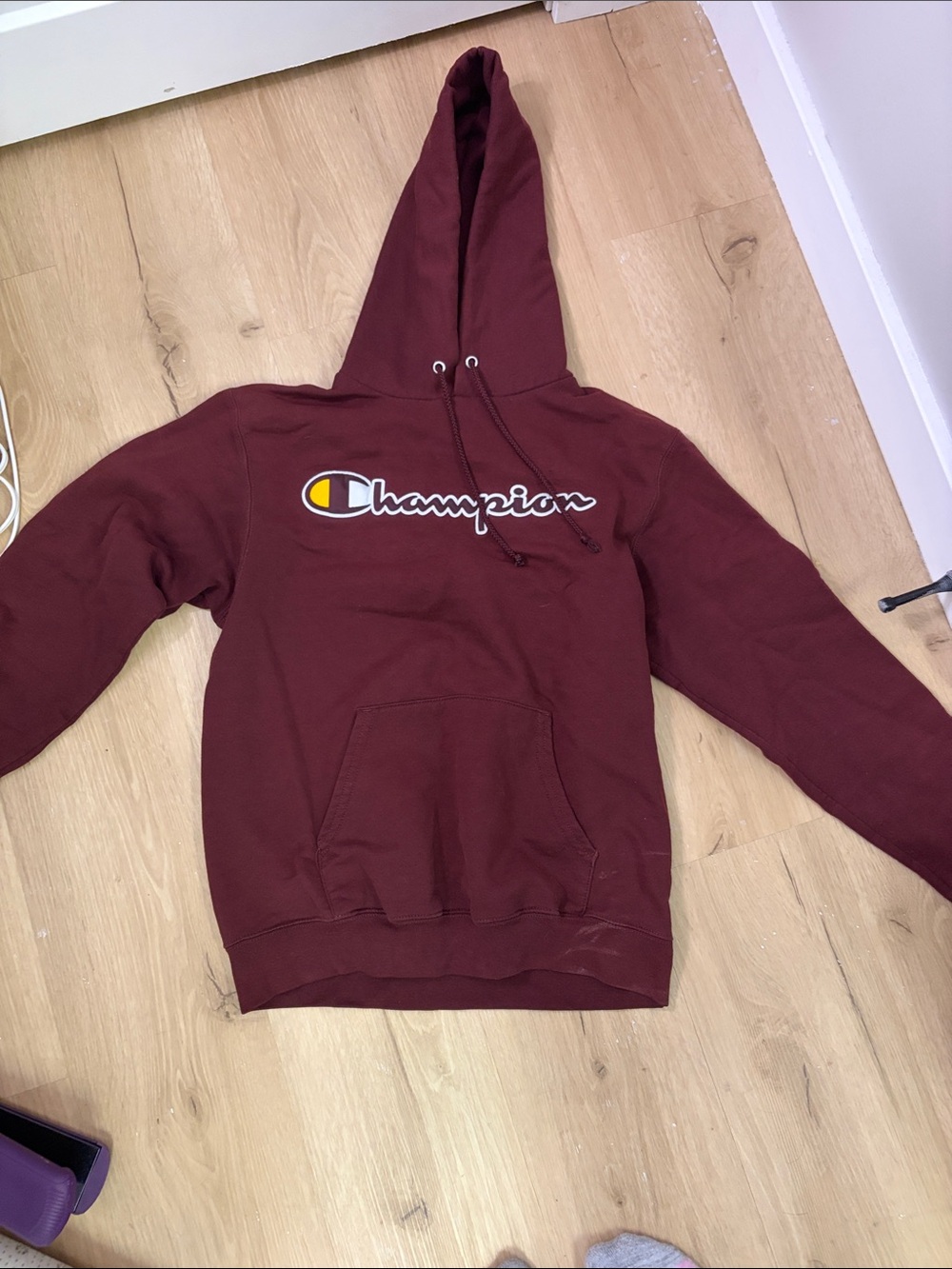 Burgundy hoodie